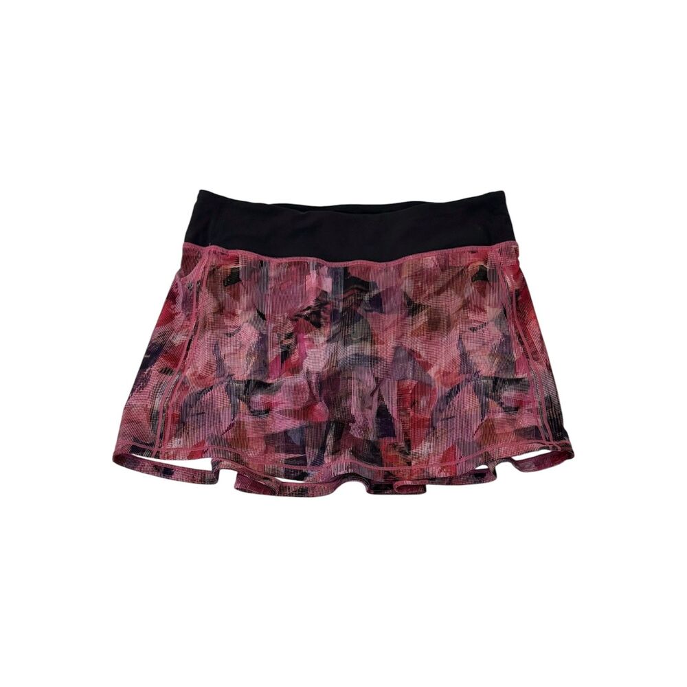Lululemon Pace Rival No Panels Sun Dazed Multi Pink Skort 6 Tall